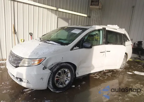 2011 Honda Odyssey Ex-L из США, поврежденный, VIN 5FNRL5H64BB037464